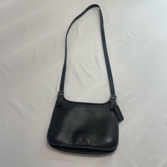 Vintage Coach Leather Suede Saddle Messenger Courier Crossbody Bag COC-9142